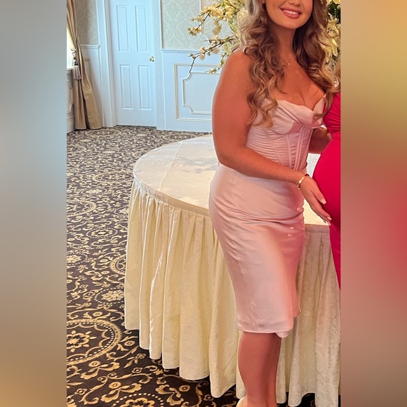 House of CB Myrna Satin Corset Dress Large - Picture 4 of 7